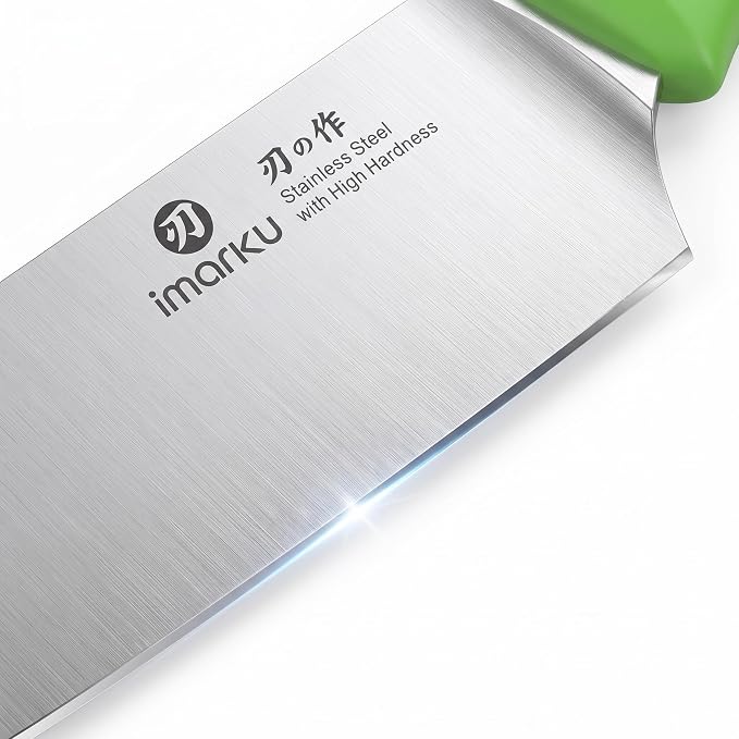 iMarku 14-piece high-carbon stainless steel knife set, dishwasher safe | Ultra-sharp Japanese knife, built-in sharpener, non-slip ergonomic handle, restaurant-grade quality, eco-friendly