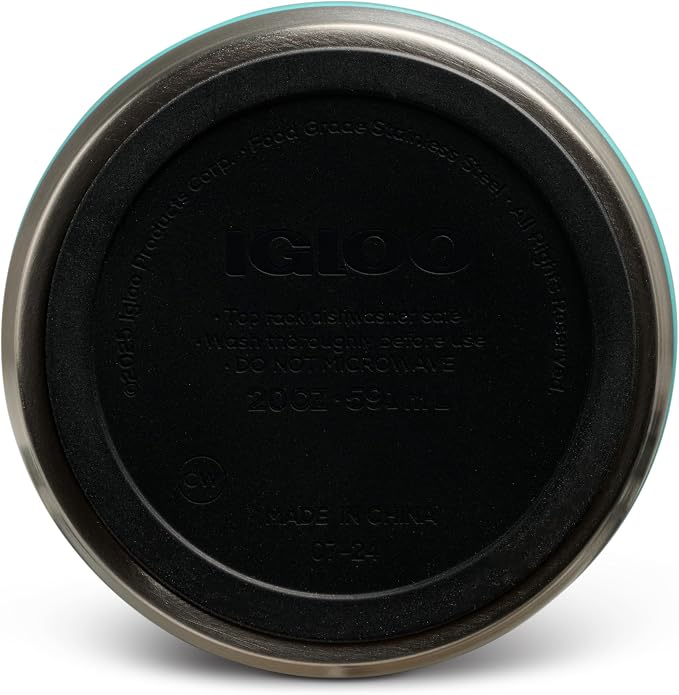 Igloo 20 oz Stainless Steel Tumbler | Sport Sipper Bottle | Lagoon Teal