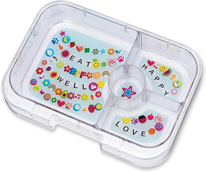 Yumbox Panino Leakproof Bento Lunch Box - Ami Purple (Friendship Tray) | Leakproof, Sandwich-friendly, Removable Tray with 3 Compartments + Dip well, BPA-Free, Easy Open Latch, Lightweight, Compact