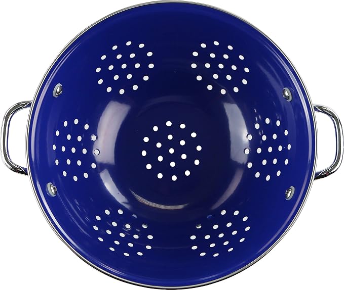 Calypso Basics by Reston Lloyd Powder Coated Enameled Colander, 3 Quart, Indigo