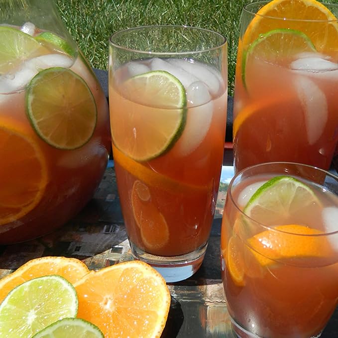 Luigi Bormioli Michelangelo Cooler Glasses, 20 Oz - Clear, Set of 4 | Large Lead-Free Crystal Glass for Water, Iced Tea & Other Beverages, Elegant Drinkware for Everyday Dining, Dishwasher Safe