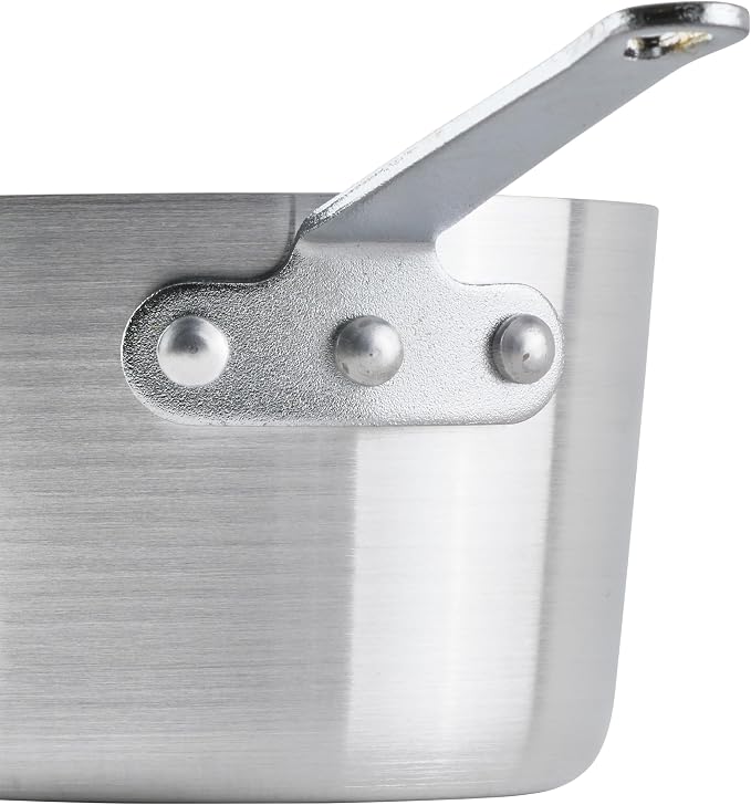 Winco 1 1/2 qt Heavy-Duty Tapered Aluminum Sauce Pan | Great for Cooking, Food Preparation and Restaurant Kitchens