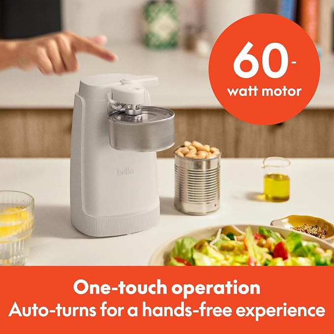 Electric Can Opener, Automatic One-Touch, Oatmilk
