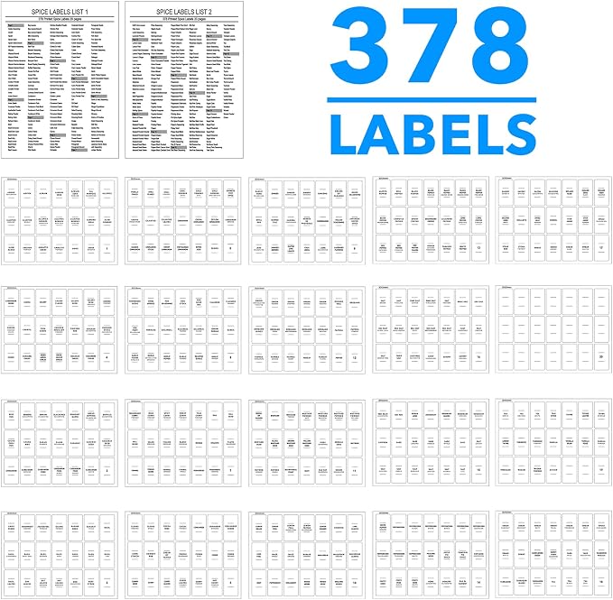 SpaceAid 24 Pcs Spice Jars with Labels, Empty 4oz Glass Spice Bottles, Minimalist Farmhouse Spice Labels Stickers with Funnel, Seasoning Containers for Spice Rack, Cabinet and Drawer