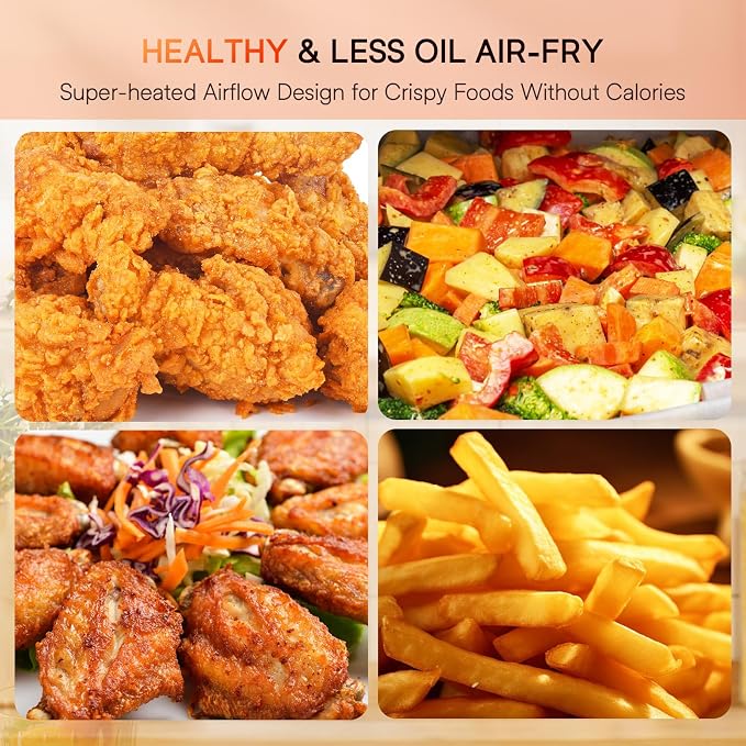 Nuwave Brio 15.5Qt Air Fryer Oven with Plug-In Grill, XL Family Size | Air Fry/Grill/Rotisserie; Even & Crisp Cooking; 100 One-Touch Presets/50 Memory; 50°F-425°F in 5°F Steps; 1800W