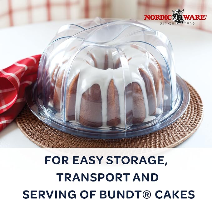 Nordic Ware Cake Keeper, Deluxe Bundt, Clear