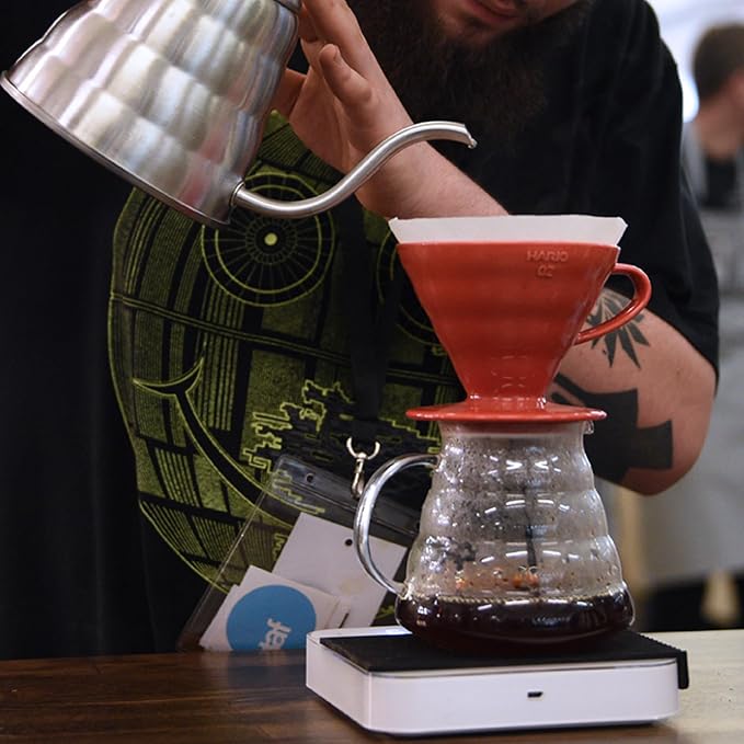 HARIO VDR-01-T Transparent Dripper 01 Clear Coffee Hand Drip for 1 to 2 Cups, Made in Japan