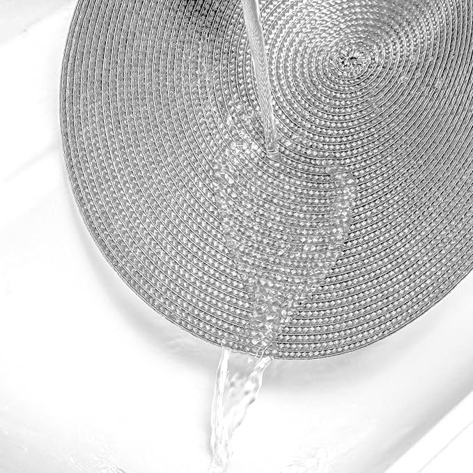 AHHFSMEI Round Placemats Set of 6 Heat Resistant Washable Non-Slip Woven Braided Table Mats for Dining Table Kitchen & Home Decor (Grey B)