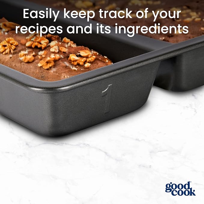 GoodCook Premium Nonstick divided Baking Pan, 9 x 13-Inch