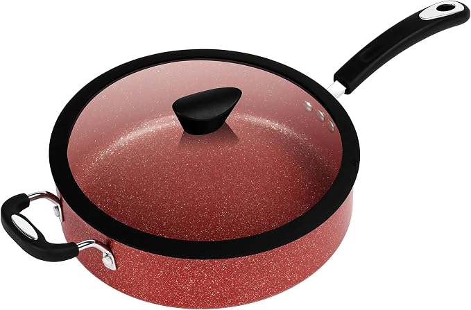 The All-In-One Stone Saucepan and Cooking Pot By Ozeri | Utilizes A Stone-derived Coating From Germany That Is 100% Free of APEO, GenX, PFBS, PFOS, PFOA, NMP and NEP