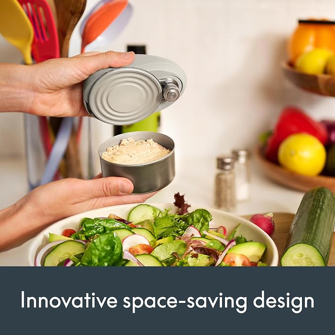 bella Automatic Can Opener, Hands-Free Cordless, Oatmilk