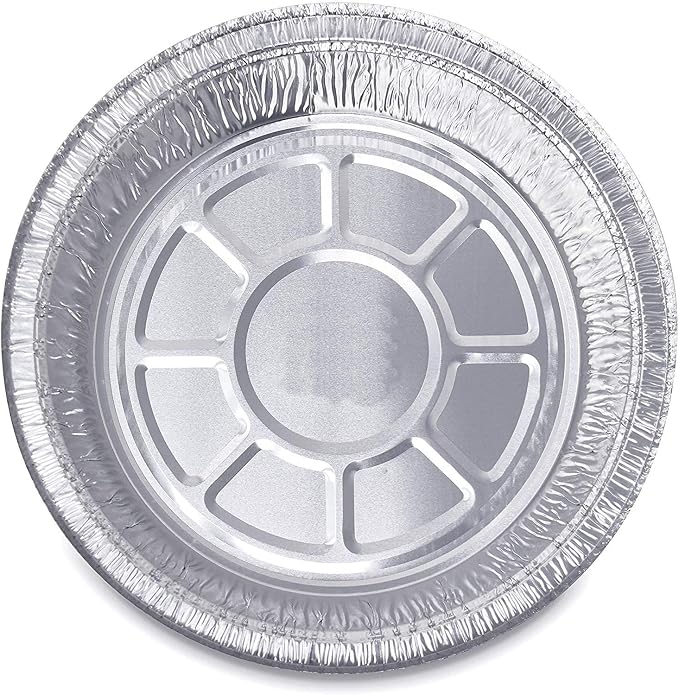 14 Round Aluminum Pans with Dome Lid, 9 Inch Heavy Duty Tin Foil Pans, Perfect for Reheating, Baking, Roasting, Meal Prep, To-Go Containers, Environmentally Friendly (Pack of 14)