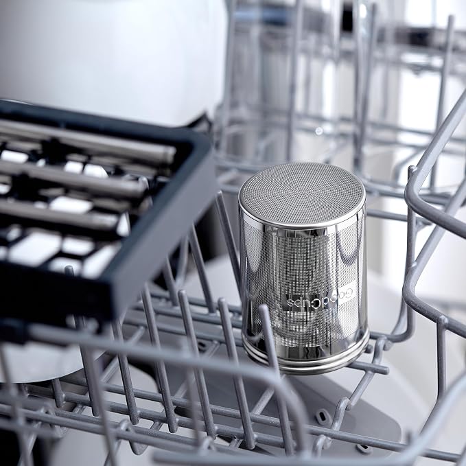 Stainless Steel Tea Infuser for Loose Leaf Tea, Medium (2.05” Diameter x 2.95” Height) – Extra Fine Mesh Strainer with Chain Hook & Lid, Reusable Tea Steeper for Mugs, Cups & Teapots