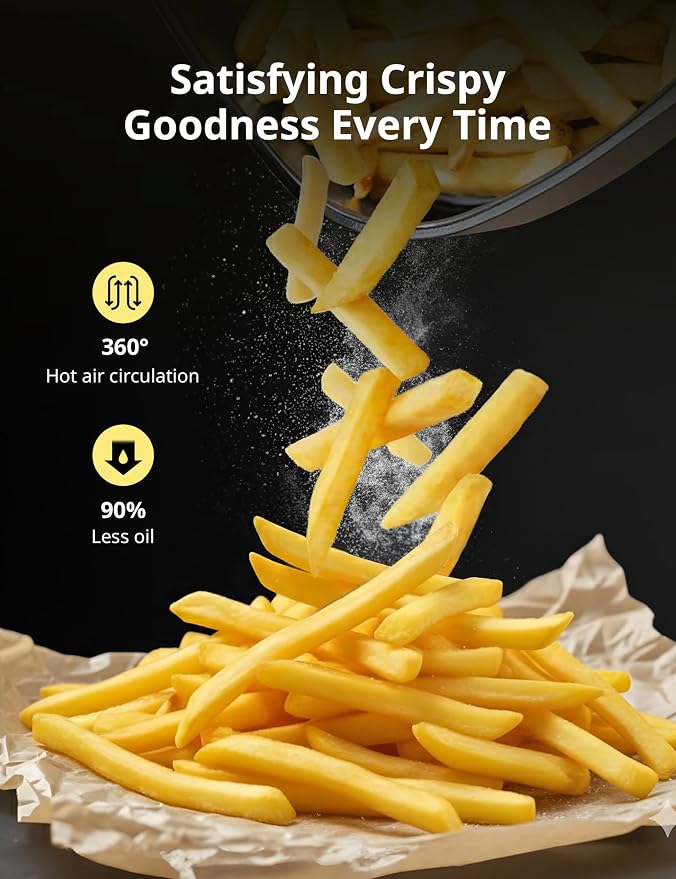 COMFEE' Compact 2.1-Quart Digital Air Fryer with 4 Preset Modes