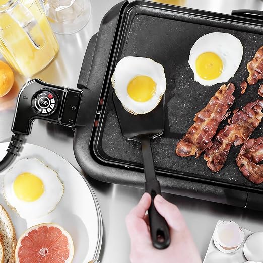 Electric Skillet Cord Replacement with Bella, Masterbuilt, Hamilton Beach etc Griddle, Adjustable Thermostat Power Cord for Grills, Griddles, and Smokers