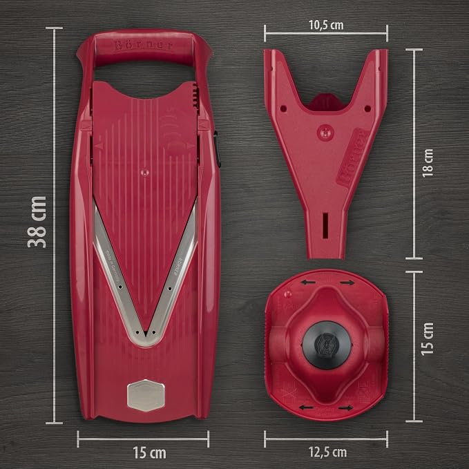 Swissmar Borner V Power Mandoline, V-7000, Red