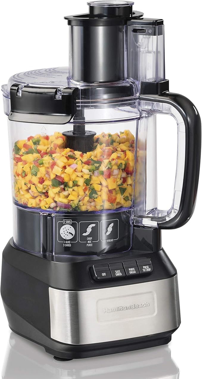 Hamilton Beach Stack & Snap Food Processor, 12 Cup Capacity, R70727 (Renewed)