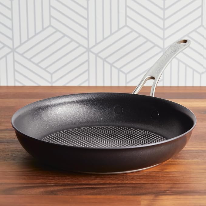Anolon X Hybrid Nonstick Induction Frying Pan/Skillet, 10 Inch - Dark Gray