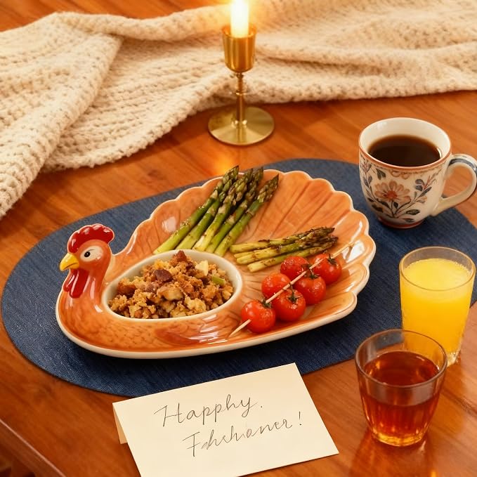 DOLOPL Oval Placemats Set of 6, Navy Blue Faux Leather Table Place Mats | Reversible, Wipeable & Washable, Heat Resistant, Waterproof, 17"x11.8", Modern Neutral Style for Kitchen, Dining Table