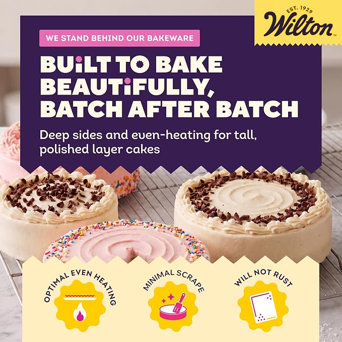 Wilton Aluminum Round Cake Pan, 8 x 3-Inch