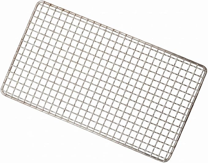 Disposable Grill Rack Grids,Stainless Steel BBQ Roasting Rack or Baking,Cooling Rack,Oven Dishwasher Safe,For Oven and outdoor Barbeque (12, 12 "x 8")