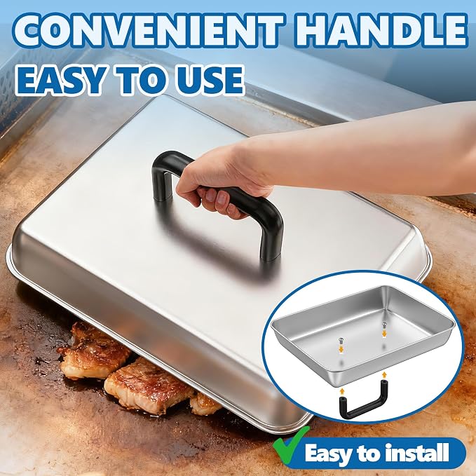 Melting Dome&Cooling Rack for Blasckstone Basting Cover Griddle Accessories | 14" Cheese Melting Dome & Baking Rack for Blackstone and Most Flat Top Griddle Cooking Easy to Clean Oven & Dishwasher Safe