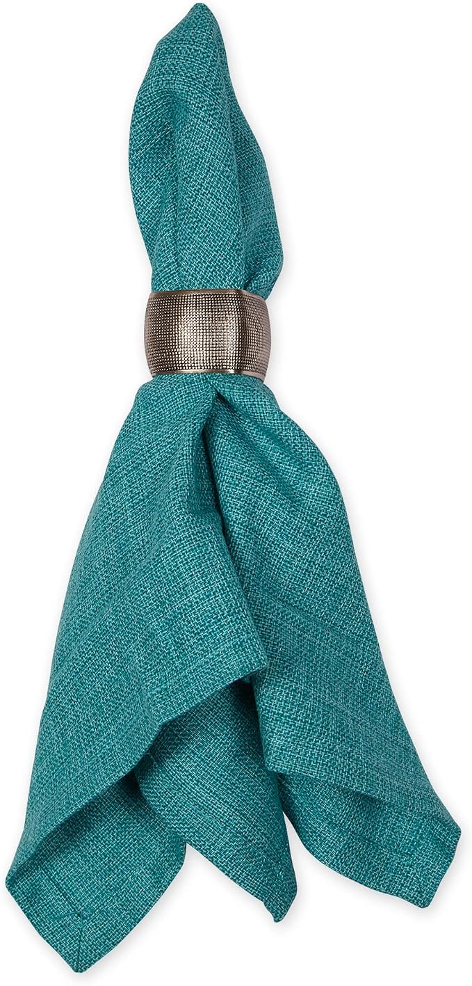 DII Variegated Tabletop Collection, Napkin Set, 20x20, Teal, 6 Piece