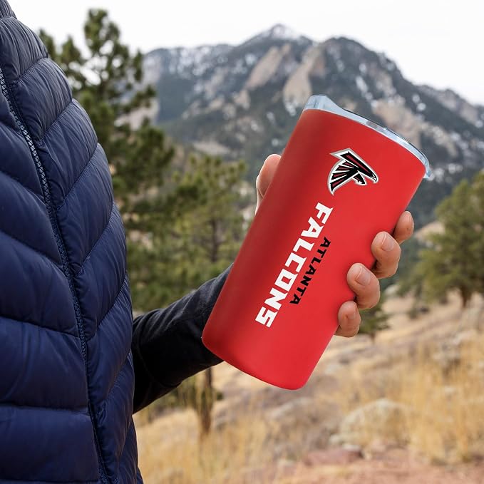 Rico Industries NFL Football Soft Touch, Easy Grip Tumbler
