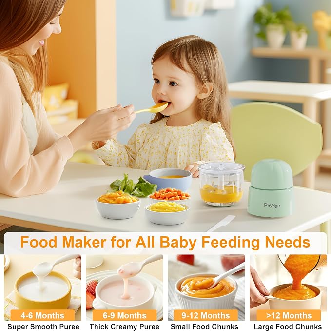 Baby Food Maker Blender, 10oz Baby Food Puree Maker-Upgraded | 10oz Baby Food Blender,10-Second Quick Soft Food Prep for Baby,Food Processor for Fruit,Vegetable,Meat,Easy to Clean