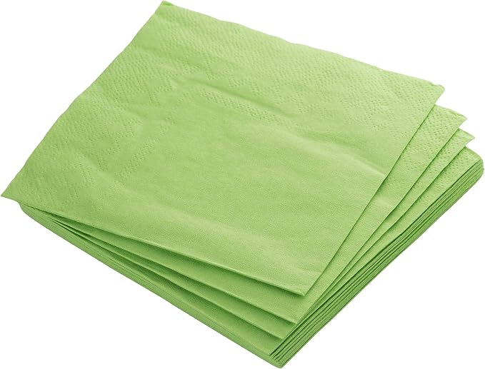 350 Pcs Lime Green Plastic Plates For Party, Lime Green Disposable Plates Set, 50 Of Each 9" Dinner Plate Set, 7" Dessert Plate, Cups, Napkins & Cutlery Plastic Dinnerware Set Exquisite