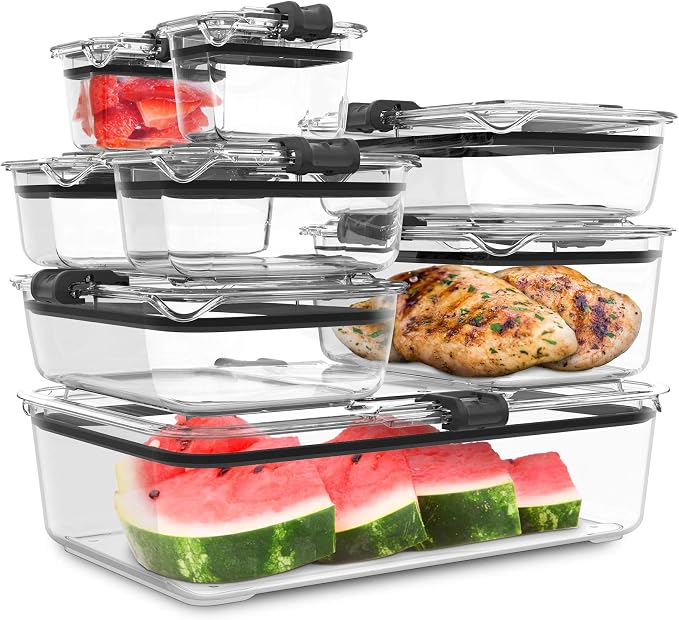 Prepara Latchlok 13 Cup Tritan Food Storage Container, Clear