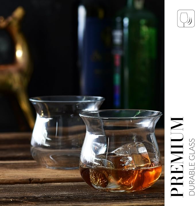 Krosno Liqueur Glasses Set of 2, 7.78 oz, Mixology Collection | Glasses Tasting Set, Snifter Glasses, Lead-Free Crystal, Shot, Tequilla, Dishwasher Safe