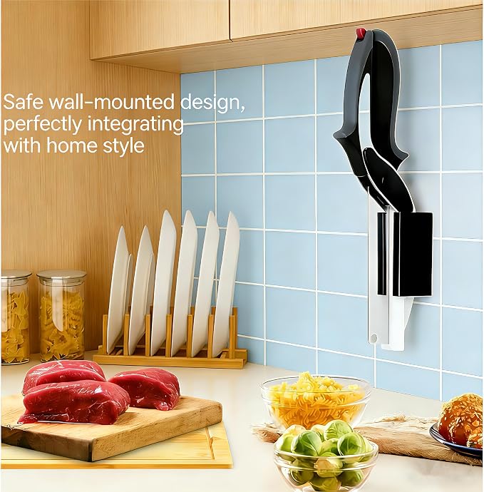 2 in 1 Kitchen Scissors for Food, Separable Stainless Steel Shears for Meat, Fruit & Vegetable