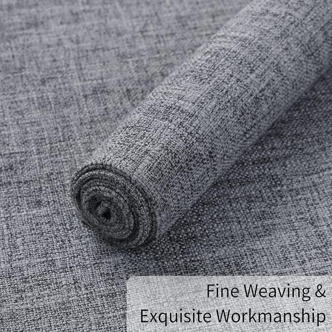 Homaxy Cloths Placemats for Dining Table Set of 6, 13" x 19", Dark Grey | Heat Resistant, Washable, Cotton Linen Blend Table Mats, Easy to Clean Place Mats, Indoor Outdoor