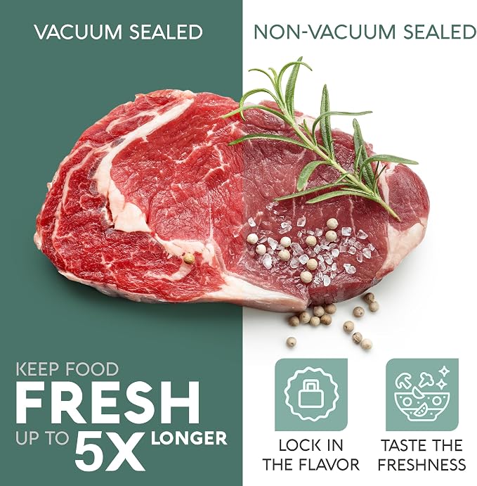 Avid Armor Pre-Cut Pint Size Vacuum Sealer Bags 6x10 Inch 200 Pack - BPA Free, Heavy Duty, Commercial Grade, Compatible with FoodSaver & Seal-a-Meal, Perfect for Sous Vide & Food Storage