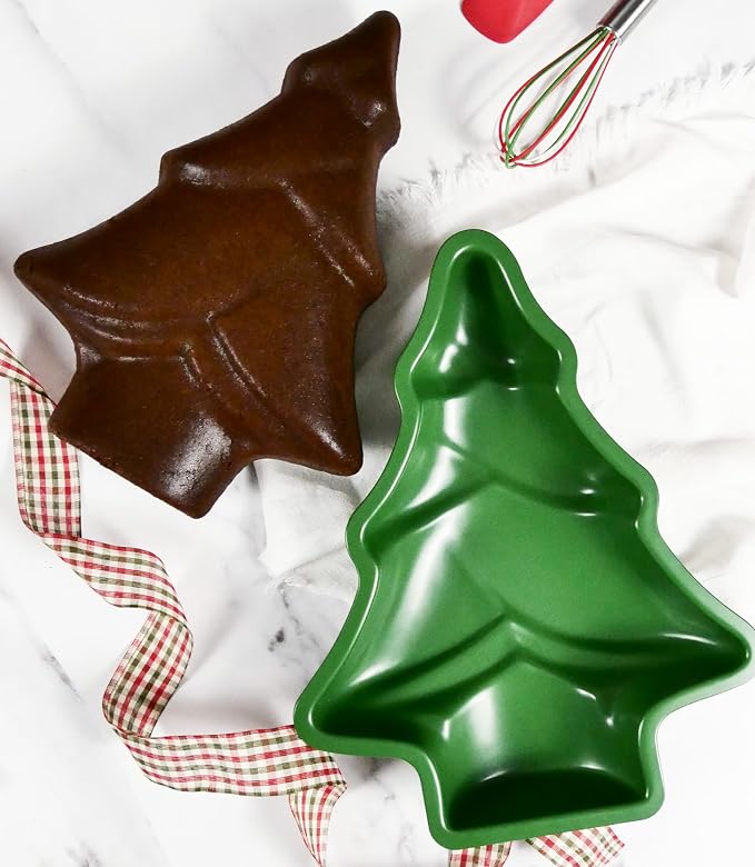 USA Pan Global Green Christmas Tree Cake Pan