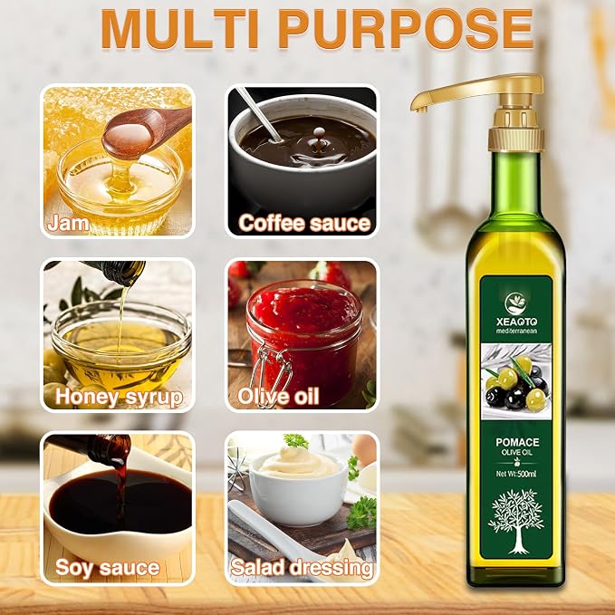 Coffee Syrup Pumps, 8 Pack Gold Syrup Pump | Skinny Syrup Pump for 750ml 25.4oz Syrup Bottle, Syrup Pump Dispenser for Coffee Bar Drinking Mixes,Davinci,Jordans