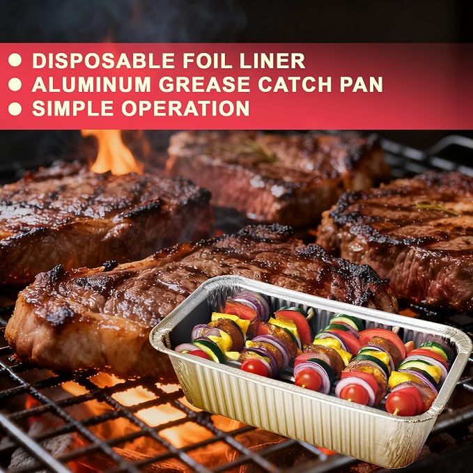 Griddle Grease Tray Liners for Nexgrill Daytona 2/3/4 Burner Series Grills | Fits Nexgrill Daytona 720-1058 720-1115 720-1057 Grills, 30 & 36 in Flat Top Griddle Accessories 15 Packs, exclude 720-1075B