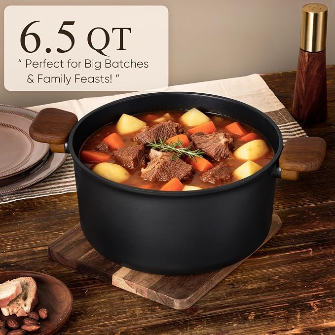 CAROTE 33pcs Pots and Pans Set Non Stick, Detachable Handle Cookware Set | Induction Compatible, Dishwasher & Oven Safe, Space Saving, for Camping/RV/Traveling, Kitchen Cooking Set, Black