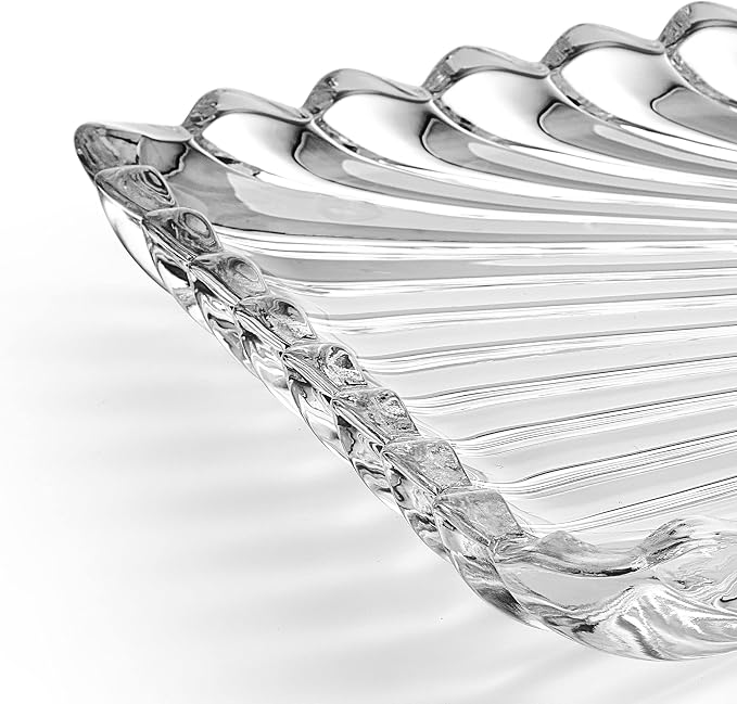 Mikasa Estate Crystal Glass Rectangular Serving Decorative Tray, 14.75 Inch