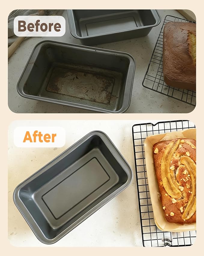 Bake Choice 100 Pcs Loaf Pan Liners for Baking Bread 9x5 Inch, Bread Pan Liners with Cardboard Formers, Non-Stick Pre Cut Unbleached Parchment Paper for Loaf Pan | Pre-cut unbleached parchment paper comes with cardboard formers, ideal for daily loaf br...