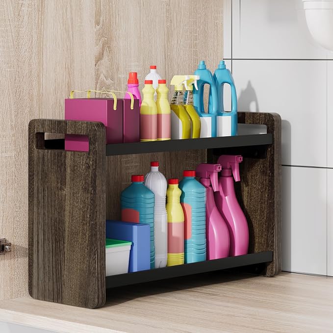 Bathroom Counter Organizer, Bathroom Sink Organizer, Vanity Shelf | Bathroom Organizers and Storage, Bathroom Countertop Organizer, Counter Shelf, Cologne Stand, Perfume Stand, Bathroom Decor