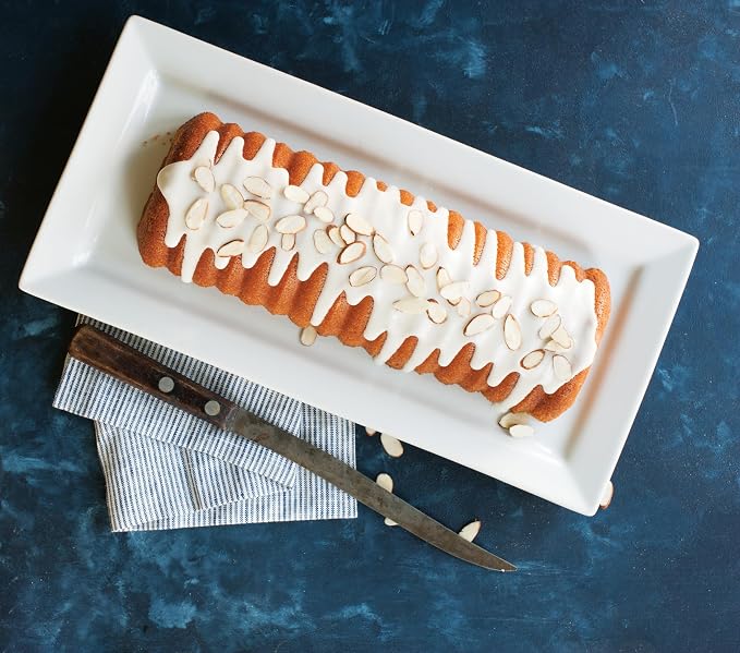 Nordic Ware Formed Cinnamon Bread and Almond Loaf Pan, 4 Cup, Golden Hour