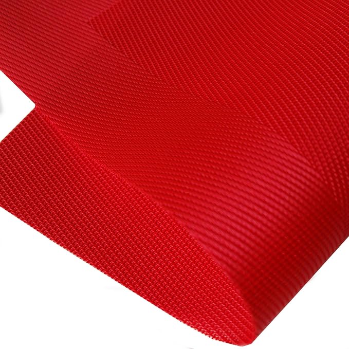 PIGCHCY Placemats Vinyl Washable Table Mats Elegant Non-Slip Placemats for Dinner Table Set of 4 (Red)