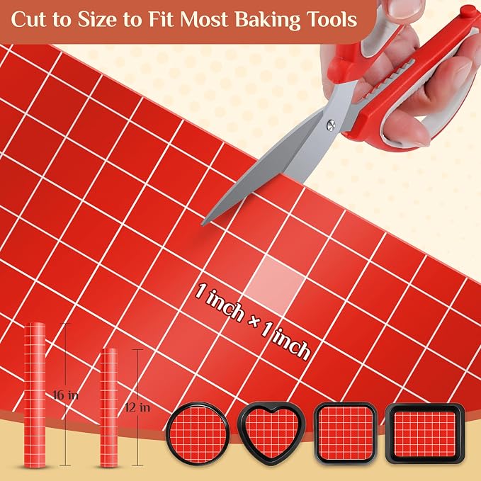 GTJ Silicone Baking Mat Roll, Reusable Baking Sheet Liners, 16 in x 10 ft | Free Cut to Size, Food-Grade, Non-Stick, Non-Slip, For Dough, Pastry, Air Fryer, Freeze Dryer, Oven Pan, Kitchen Counter