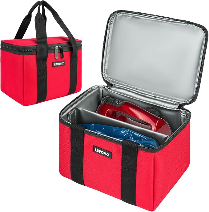 Carrying Bag Case Fits for KitchenAid 5/6/7/9 Ultra Power Speed Hand Mixers | Hand Mixer Travel Bag,Portable Storage Organized Case Fits for Kitchen Aid Mixer Accessories,Red(Bag Only)