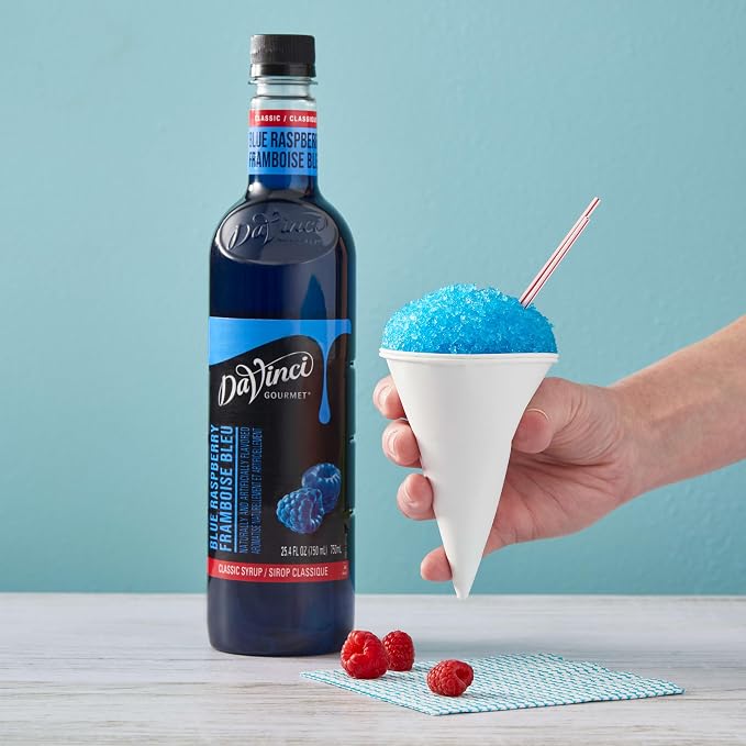 DaVinci Gourmet Classic Blue Raspberry, 25.4 Fluid Ounces (Pack of 4)