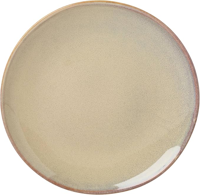 Oneida Organic Shades Oatmeal Stoneware 18-Piece Dinnerware Set for 6 | dishwasher safe | plates and bowls sets for kitchen and dining | 10.25 inch plate, dish set, dishes | 2 inch, 28oz