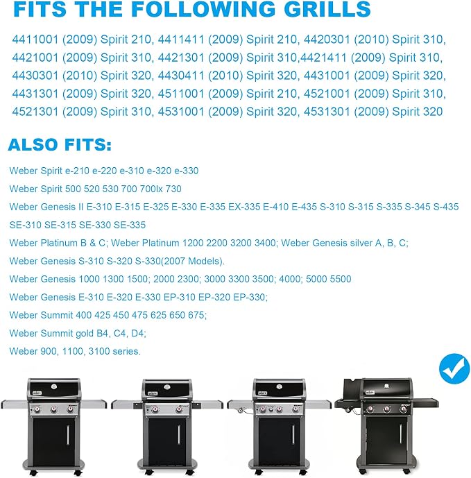 93305 Grease Catch Pan for Weber Spirit 200/300/Genesis II 300 SER Grills | Grill Grease Tray with Disposable Drip Liners for Weber Spirit e-210 e-220 e-310 e-320 e-330 Genesis II e-310/315/325/330/335