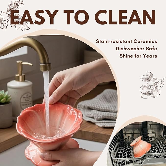 Ceramic Pour Over Coffee Dripper Flower Shape V01 with 20 Filters | 20Pcs filters included, Wide base fits most mugs, Sturdy quality ceramic, Balanced taste coffee brew